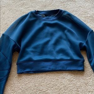 Cropped mesh long sleeve Alo top